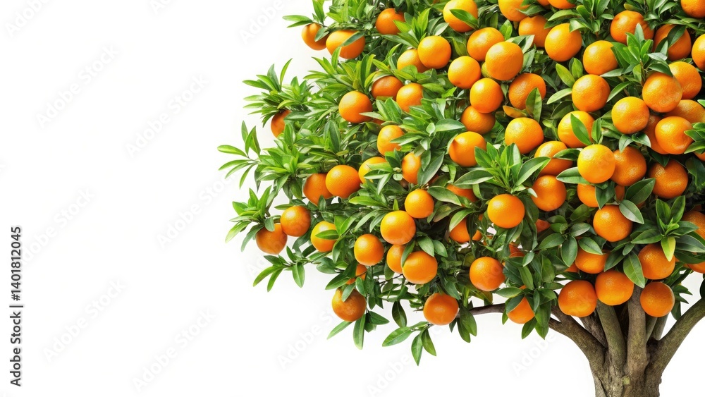 Lush Orange Grove: Vibrant Citrus Fruits on Tree Branches - Rule of Thirds Photography Lush Orange Grove: Vibrant Citrus Fruits on Tree Branches - Rule of Thirds Photography