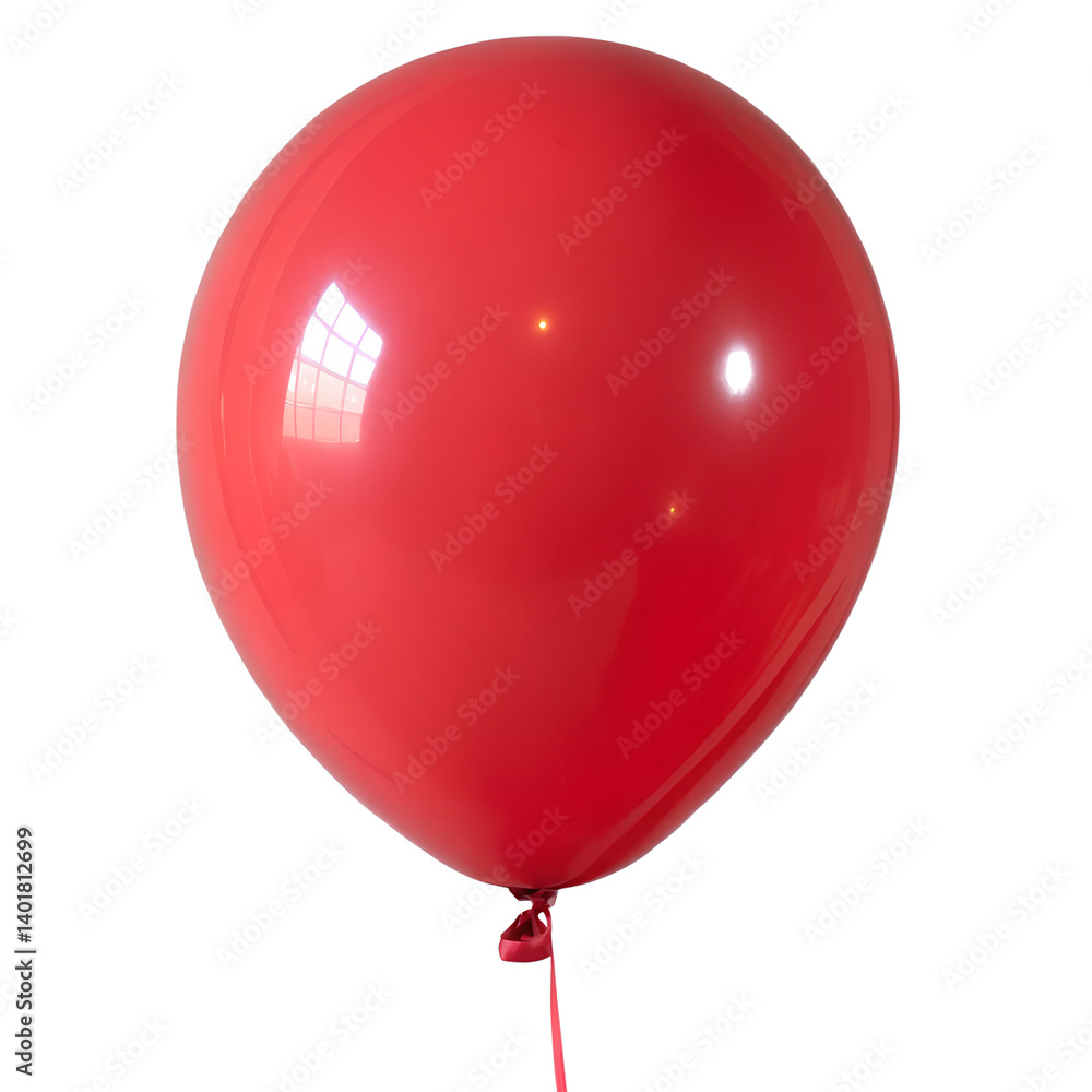 Red balloon isolated on transparent background Red balloon isolated on transparent background