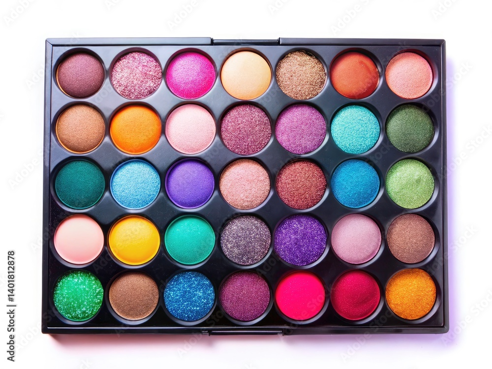 Stunning Eyeshadow Palette, Professional Makeup, Cosmetic Product Photography, Isolated White Background, Beauty Product Images Stunning Eyeshadow Palette, Professional Makeup, Cosmetic Product Photography, Isolated White Background, Beauty Product Images