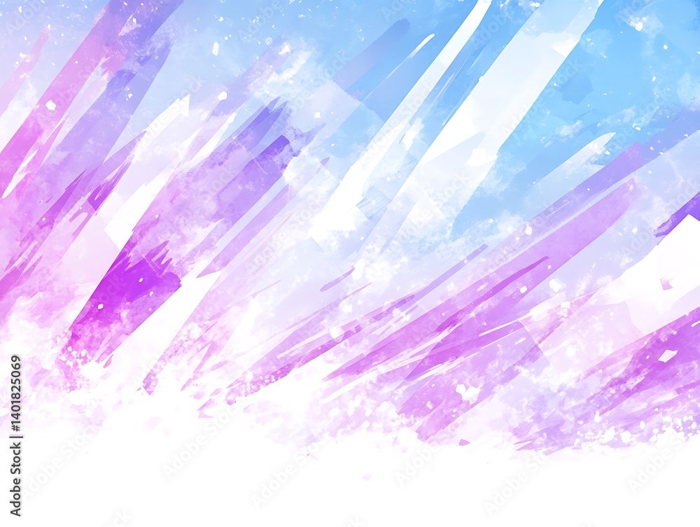 Obraz premium Abstract watercolor background in blue and purple dreamy artistic texture