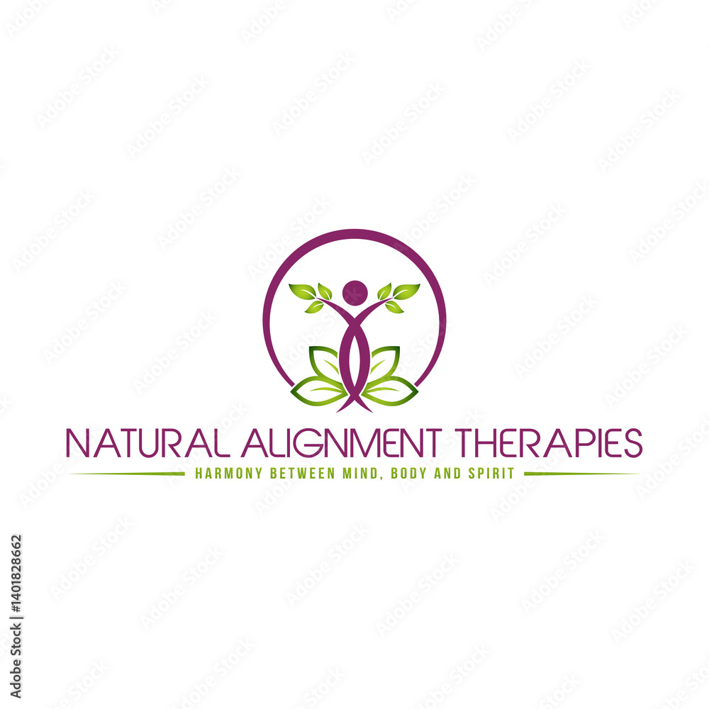 green leaf design logo health combination gradient illustration green leaf design logo health combination gradient illustration