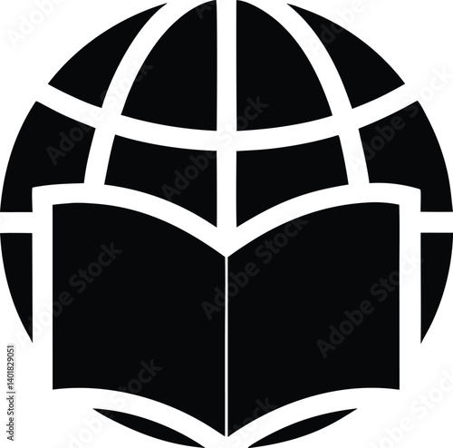 Books unite the world a silhouette logo honouring world book day