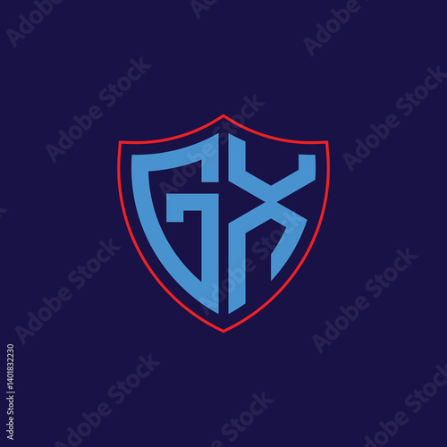 Free Download Corporate Shield Logo with Letter Combination - GFXLoad