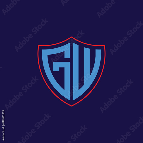 Free Download Corporate Shield Logo with Letter Combination - GFXLoad