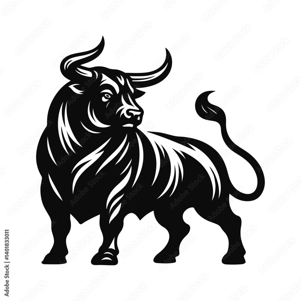 bullfighting cow silhouette vector file. bullfighting cow silhouette vector file.