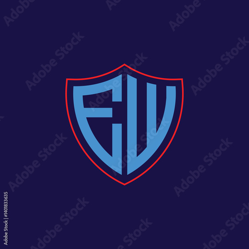 Free Download Corporate Shield Logo with Letter Combination - GFXLoad