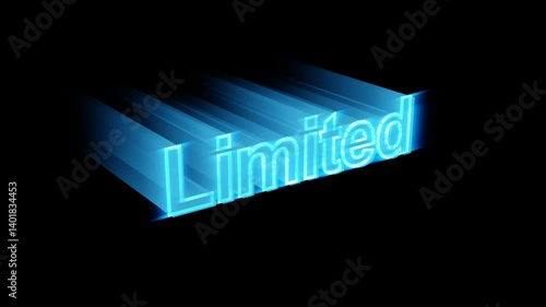 Glow Up Bright Neon Text For a Limited text