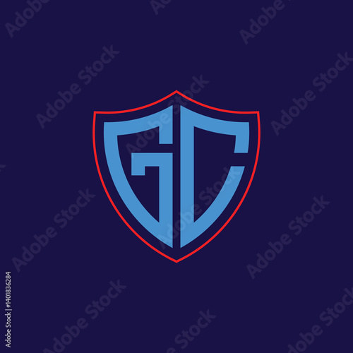 Free Download Corporate Shield Logo with Letter Combination - GFXLoad