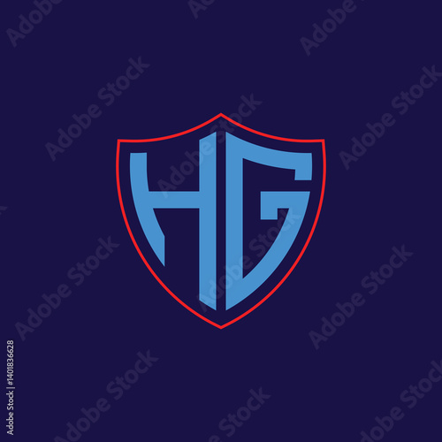 Free Download Corporate Shield Logo with Letter Combination - GFXLoad