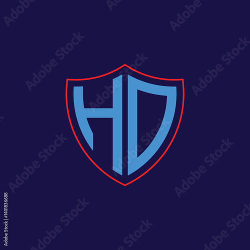 Free Download Corporate Shield Logo with Letter Combination - GFXLoad