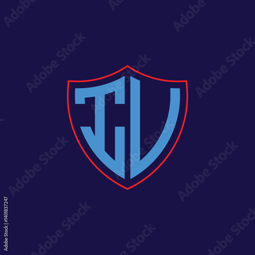 Free Download Corporate Shield Logo with Letter Combination - GFXLoad