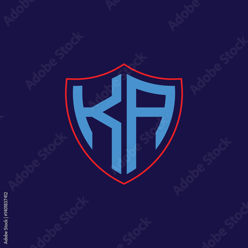 Free Download Corporate Shield Logo with Letter Combination - GFXLoad