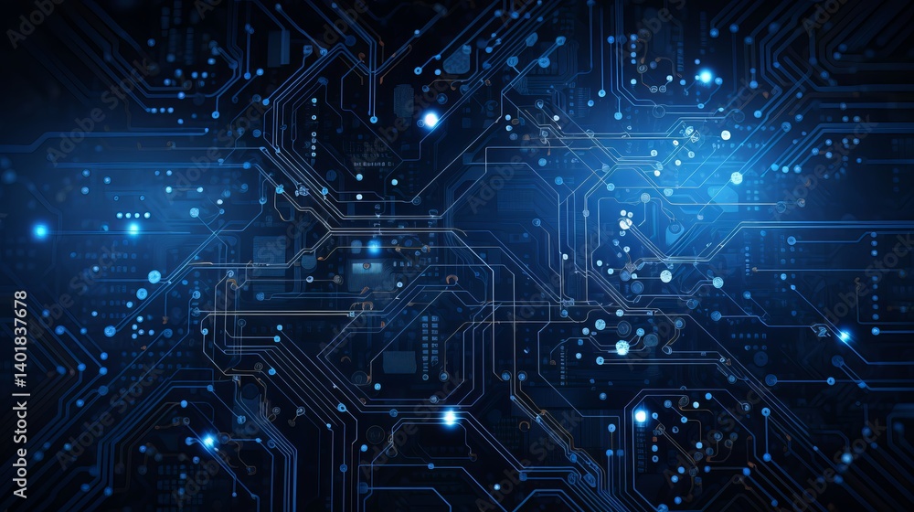 Blue Circuit Board Background | Futuristic Technology Blueprint Digital Design for Tech Projects Blue Circuit Board Background | Futuristic Technology Blueprint Digital Design for Tech Projects