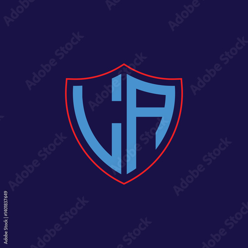 Free Download Corporate Shield Logo with Letter Combination - GFXLoad