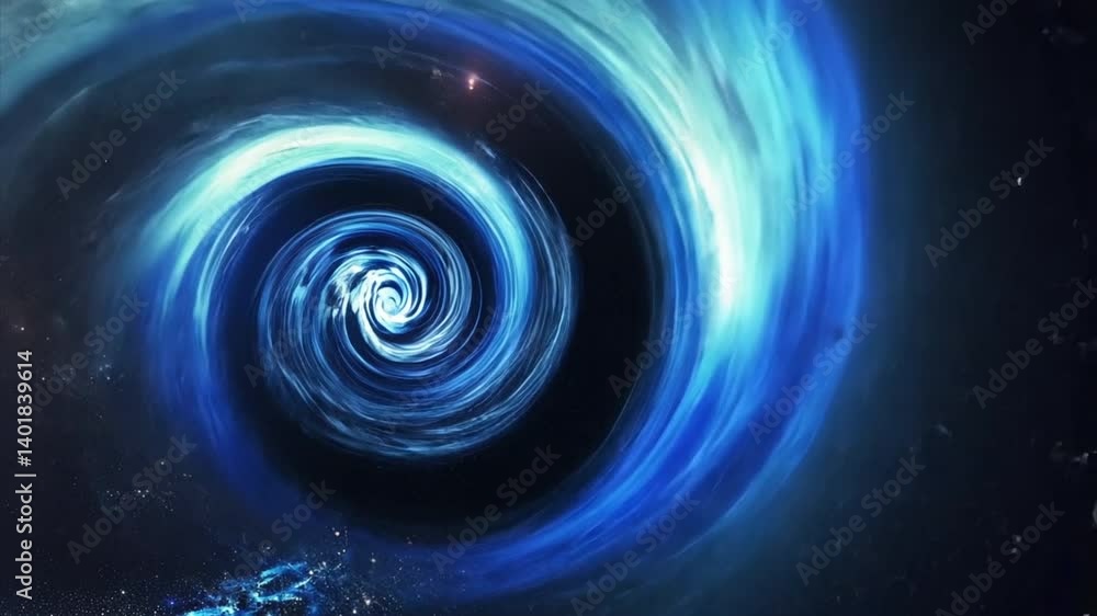 Rotating black hole in deep space, colourful swirl of nebulae, galaxies and stars. Scientific space concept of Universe Rotating black hole in deep space, colourful swirl of nebulae, galaxies and stars. Scientific space concept of Universe