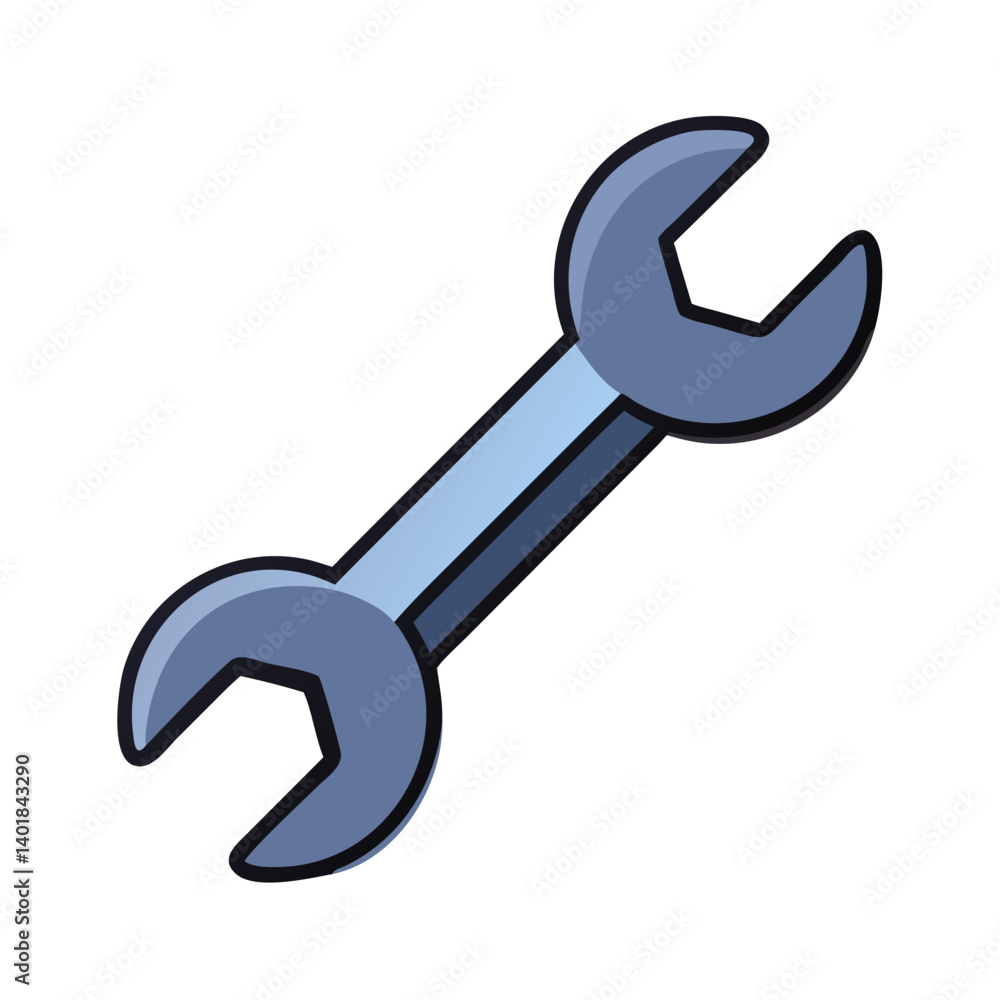 Wrench Tool for Hardware Maintenance Icon Design Wrench Tool for Hardware Maintenance Icon Design