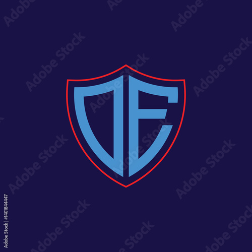 Free Download Corporate Shield Logo with Letter Combination - GFXLoad