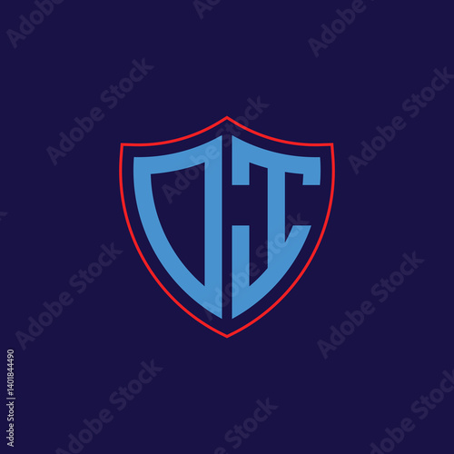 Free Download Corporate Shield Logo with Letter Combination - GFXLoad
