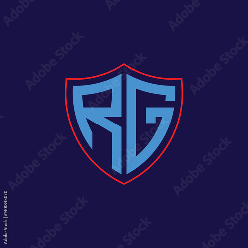 Free Download Corporate Shield Logo with Letter Combination - GFXLoad