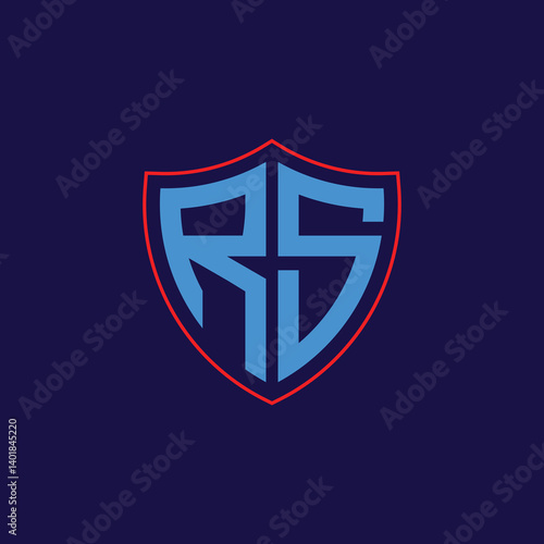 Free Download Corporate Shield Logo with Letter Combination - GFXLoad