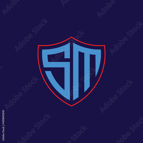 Free Download Corporate Shield Logo with Letter Combination - GFXLoad