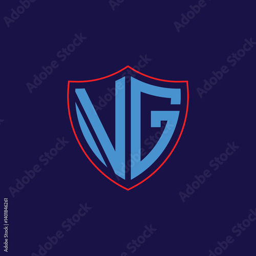 Free Download Corporate Shield Logo with Letter Combination - GFXLoad