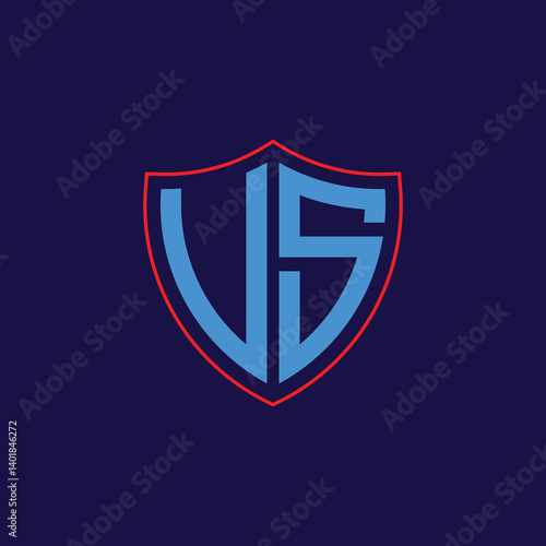 Free Download Corporate Shield Logo with Letter Combination - GFXLoad
