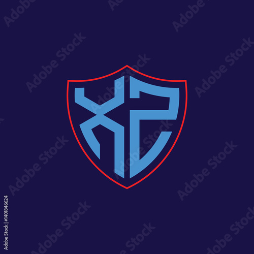 Free Download Corporate Shield Logo with Letter Combination - GFXLoad