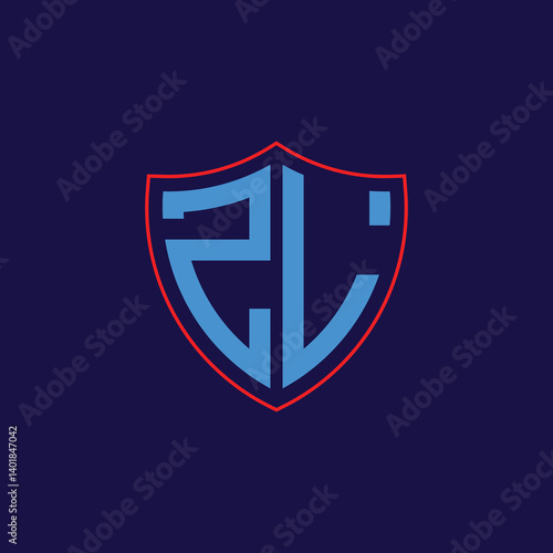 Free Download Corporate Shield Logo with Letter Combination - GFXLoad
