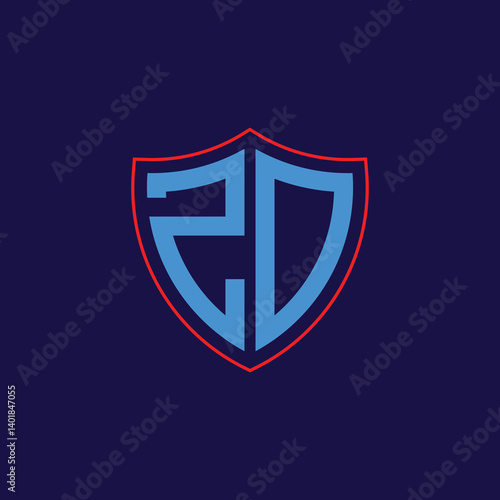 Free Download Corporate Shield Logo with Letter Combination - GFXLoad
