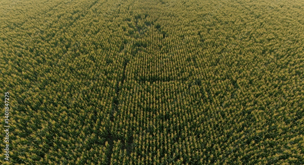Aerial View of a Vast Sunflower Field Aerial View of a Vast Sunflower Field