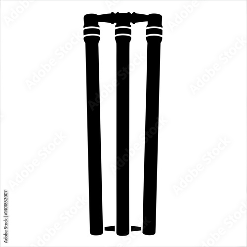 Cricket Wickets Vector Illustration For Sporting Events And Game Related Graphic Projects