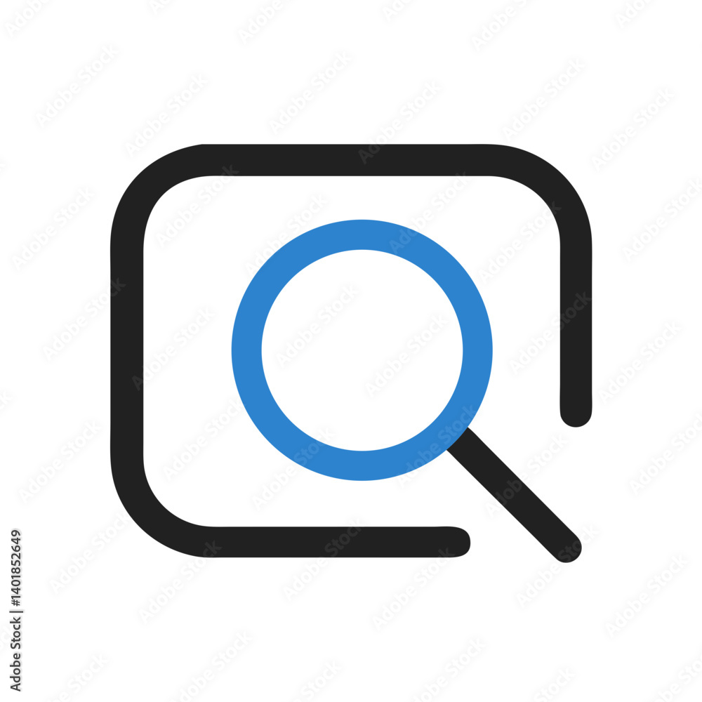 Isolated Magnifying Glass Icon On Dark Background Search Concept Modern Design Isolated Magnifying Glass Icon On Dark Background Search Concept Modern Design
