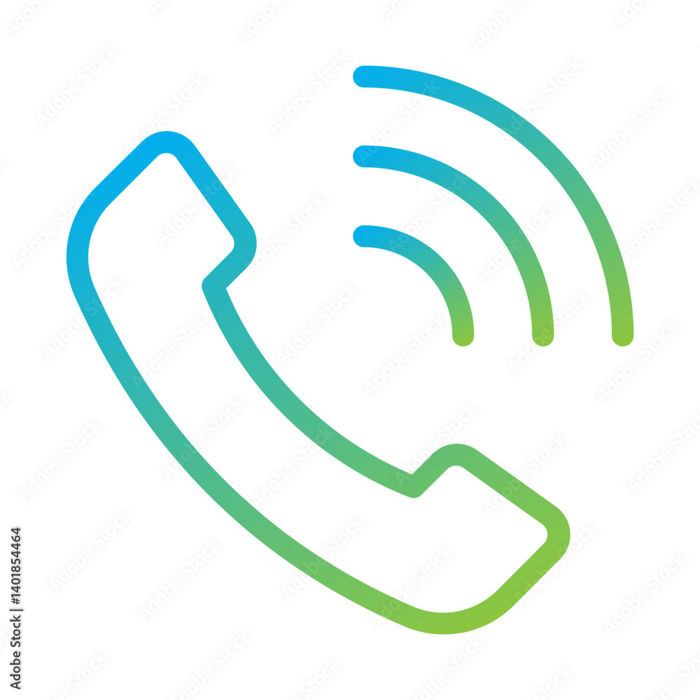 A phone receiver icon for calling or communication. A phone receiver icon for calling or communication.