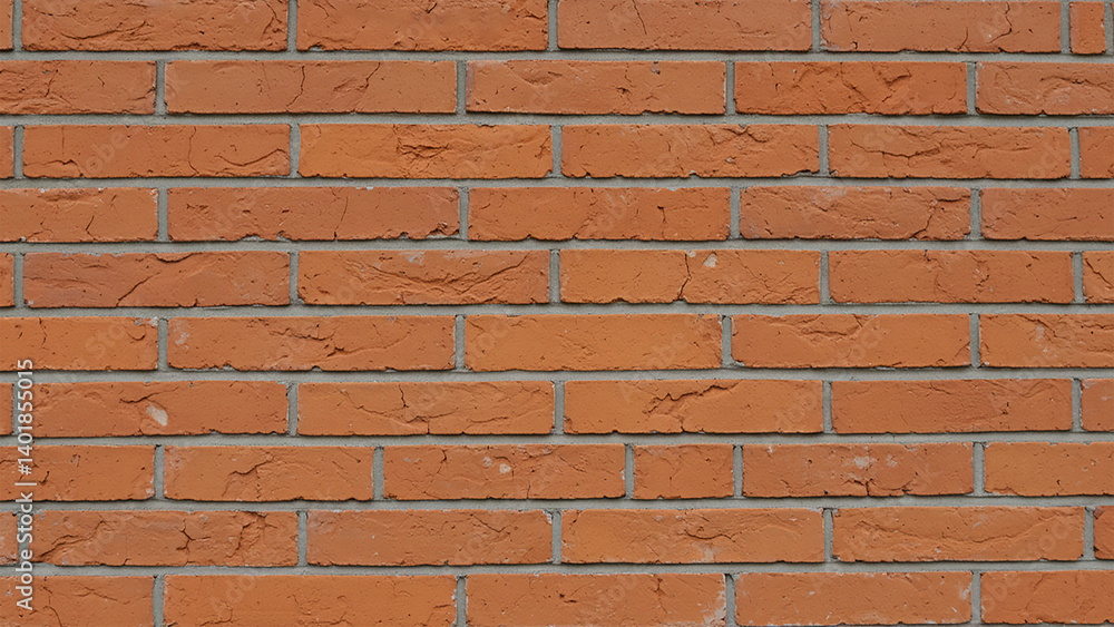 Obraz premium Close Up of Red Brick Wall Background 