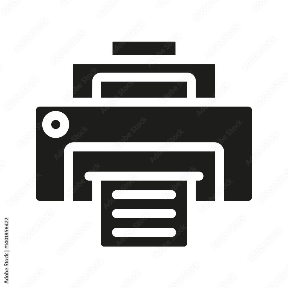 A printer icon representing printing documents or files. A printer icon representing printing documents or files.