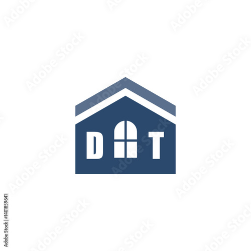 Modern Home Improvement Logo Design with Roof Icon