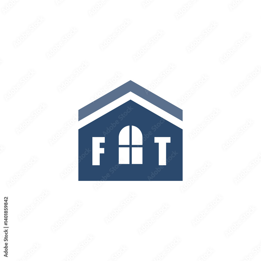 Modern Home Improvement Logo Design with Roof Icon Modern Home Improvement Logo Design with Roof Icon