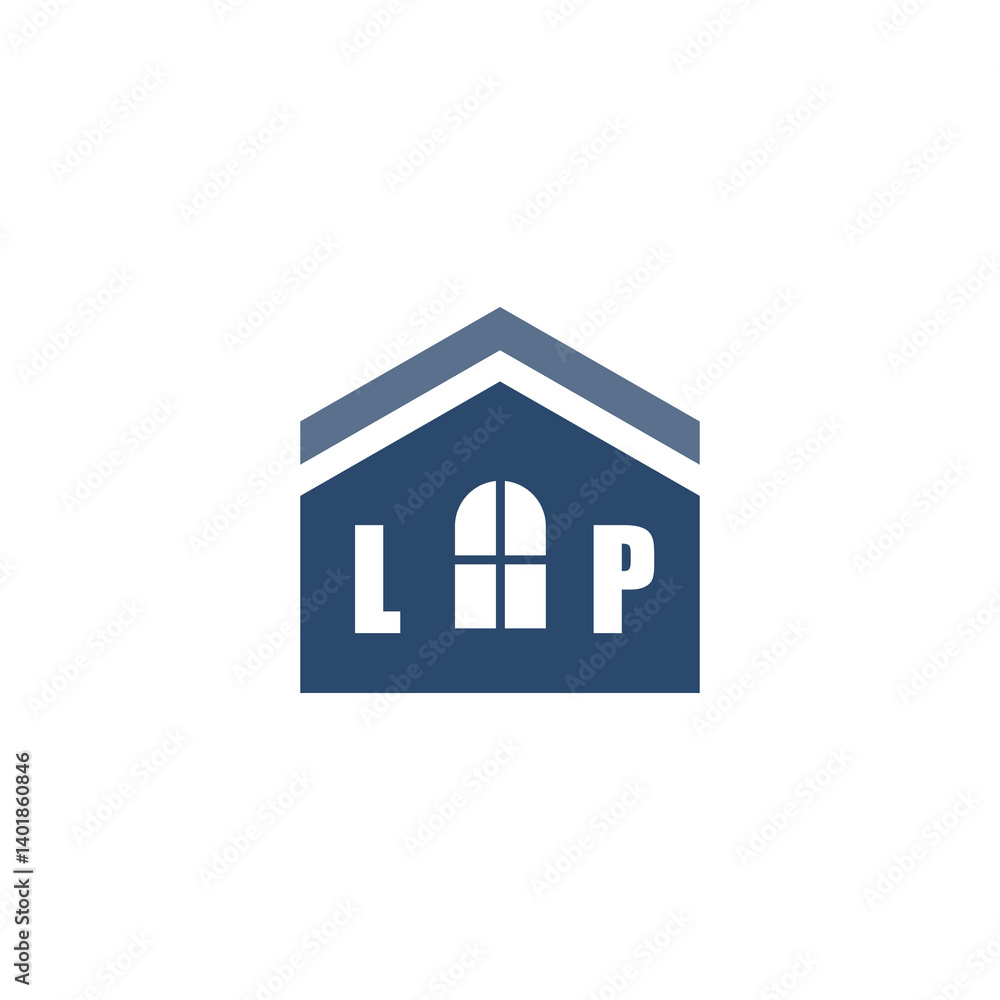 Modern Home Improvement Logo Design with Roof Icon Modern Home Improvement Logo Design with Roof Icon