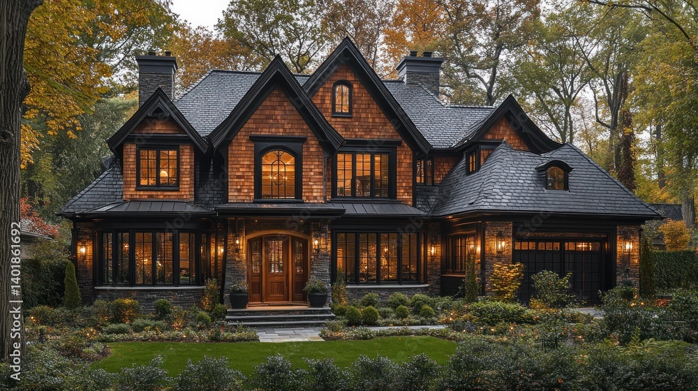 Luxury Autumnal Home in Wooded Setting Luxury Autumnal Home in Wooded Setting