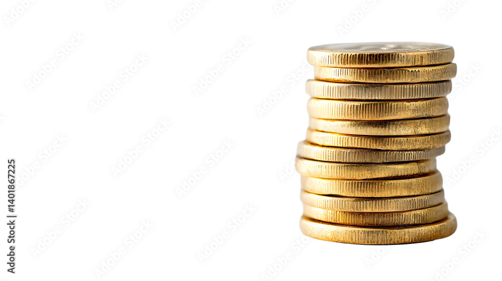 Bitcoins coins stack, concept of stock market exchange or financial technology - on white background
Bitcoins coins stack, concept of stock market exchange or financial technology - on white background