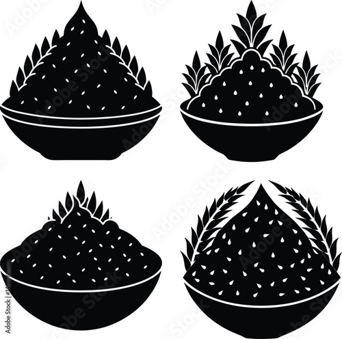 Grits silhouette vector