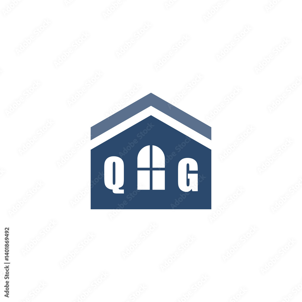 Modern Home Improvement Logo Design with Roof Icon Modern Home Improvement Logo Design with Roof Icon