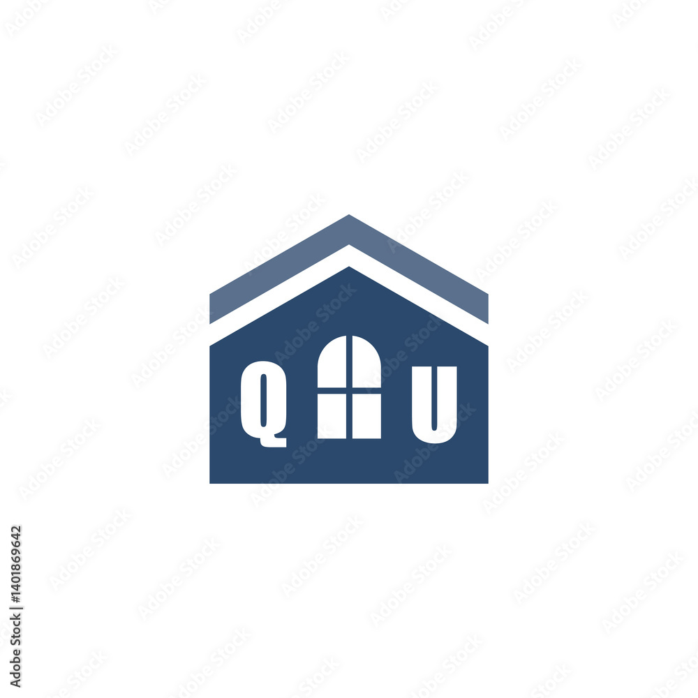 Modern Home Improvement Logo Design with Roof Icon Modern Home Improvement Logo Design with Roof Icon