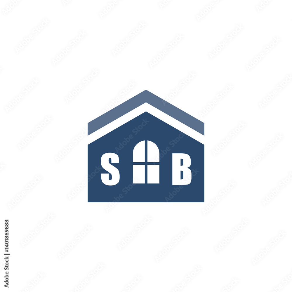 Modern Home Improvement Logo Design with Roof Icon
