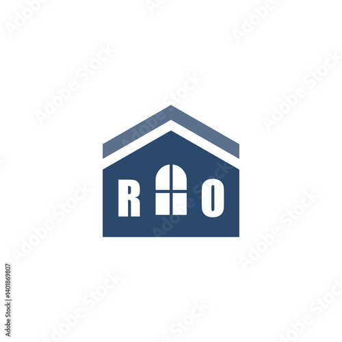 Modern Home Improvement Logo Design with Roof Icon