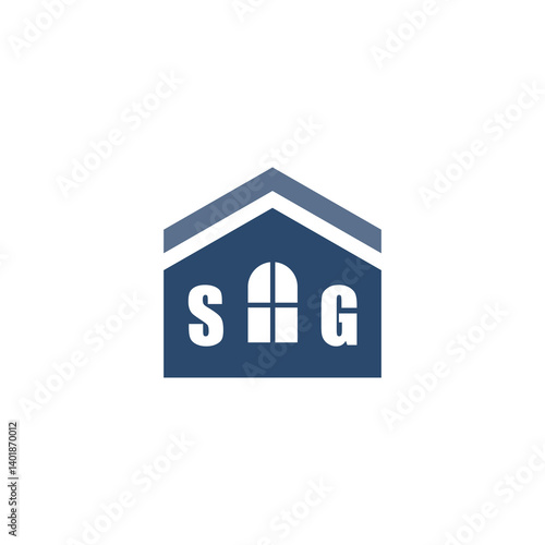 Modern Home Improvement Logo Design with Roof Icon