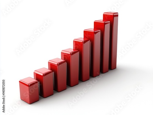 Free Download Red bar graph showing upward trend (1) - GFXLoad