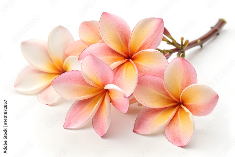 Fototapeta premium mango flowers isolated on white background