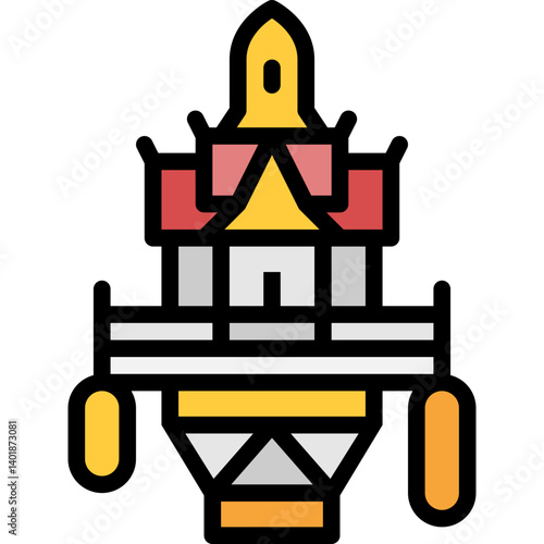 sanctuary filled outline icon
